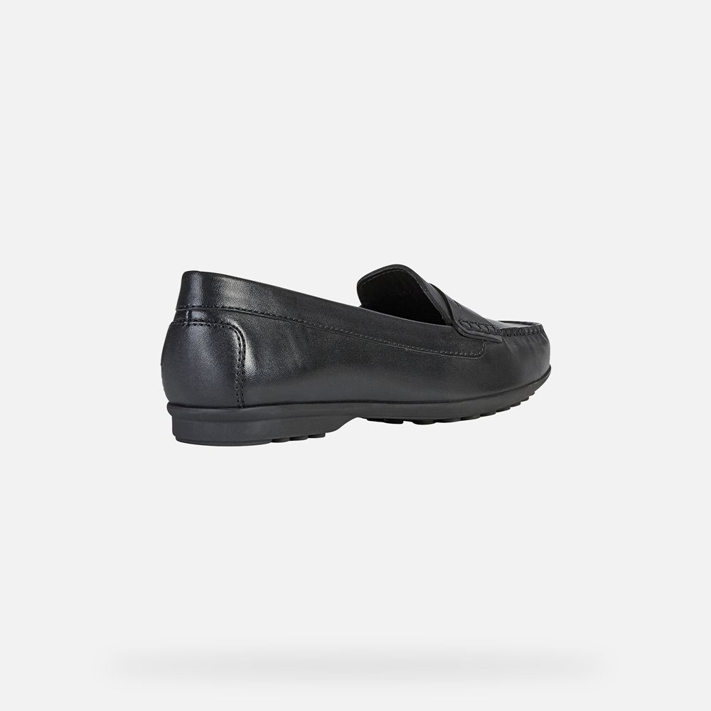 Geox Bayan Loafers Siyah - Elidia - ZWJ-895370